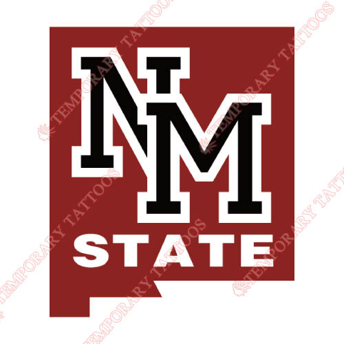 New Mexico State Aggies Customize Temporary Tattoos Stickers NO.5432